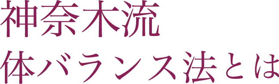 神奈木流バランス法とは