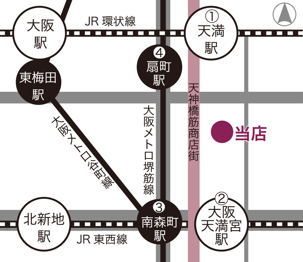 グルニエまでの大まかな地図